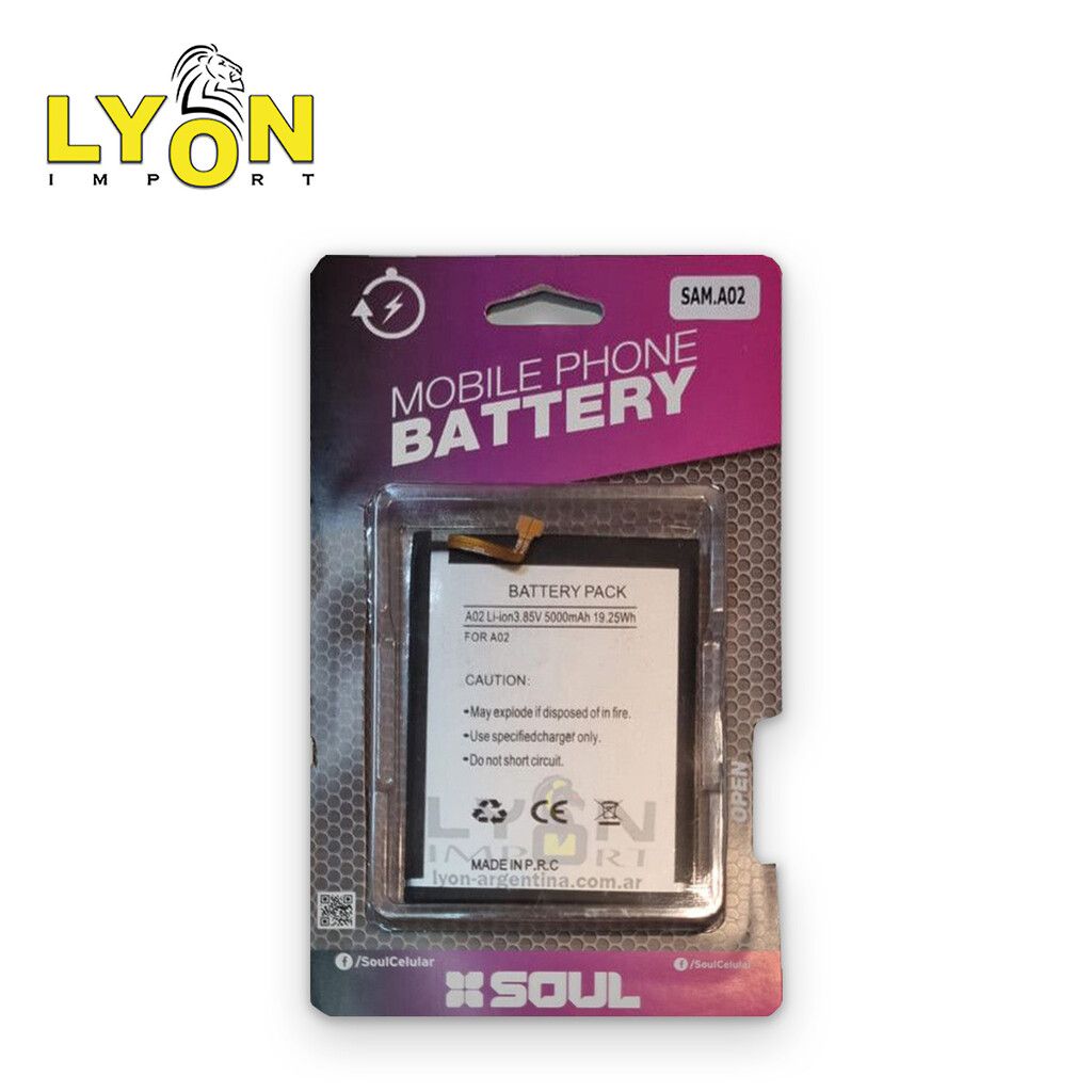 Bateria Samsung A02 Interna SOUL