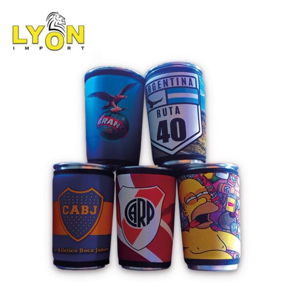 Vaso Aluminio con Funda  - Motivos Varios