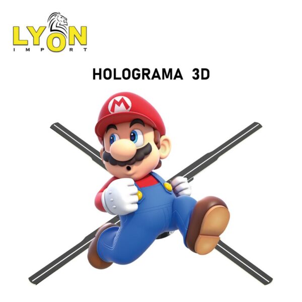 Ventilador Proyector Holograma 3D 50Cm 4 Aspas 48wts Giro 360° New APP WIfi Ventilador Proyector Holograma 3D 50Cm 4 Aspas 48wts Giro 360° New APP WIfi