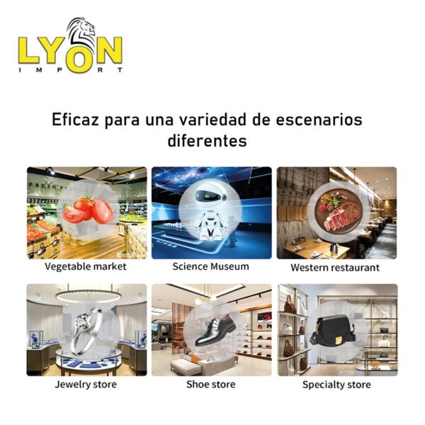 Ventilador Proyector Holograma 3D 50Cm 4 Aspas 48wts Giro 360° New APP WIfi Ventilador Proyector Holograma 3D 50Cm 4 Aspas 48wts Giro 360° New APP WIfi