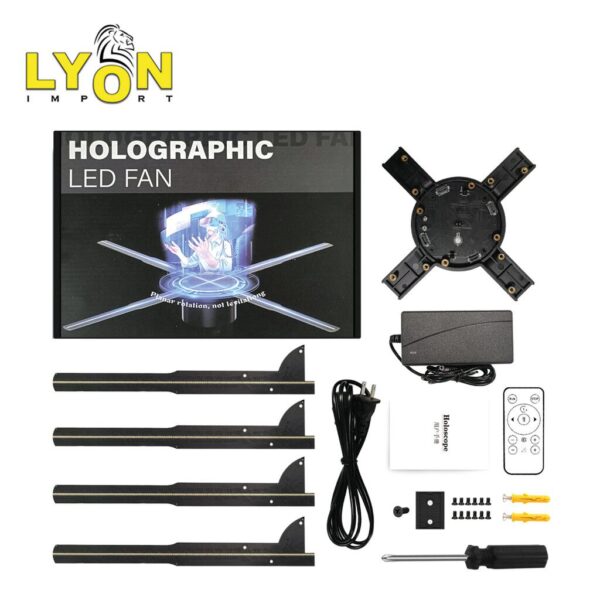 Ventilador Proyector Holograma 3D 50Cm 4 Aspas 48wts Giro 360° New APP WIfi Ventilador Proyector Holograma 3D 50Cm 4 Aspas 48wts Giro 360° New APP WIfi