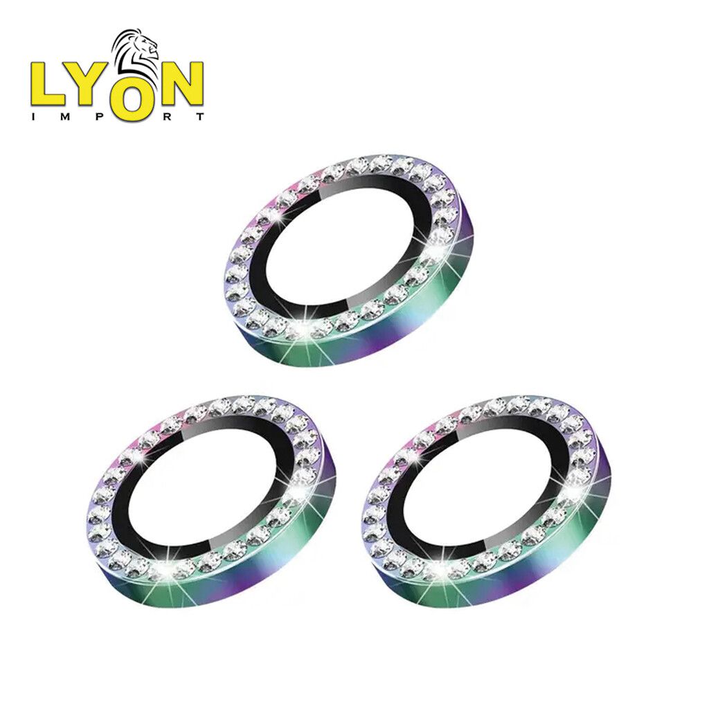 Glass Para Camara Single Strass iPhone 15