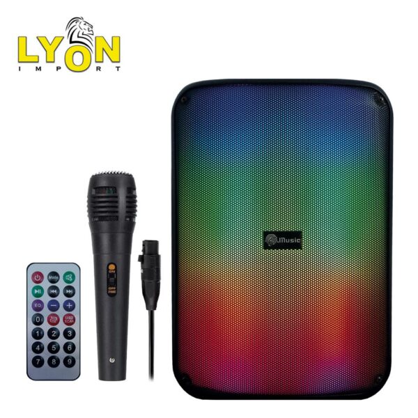 Parlante Bluetooth 8'' 5 C/ Mic Luz LED TLD8253