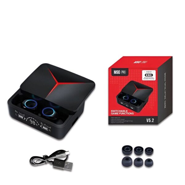 Auricular M90 PRO Bluetooth 5.3 TWS Con Power Bank