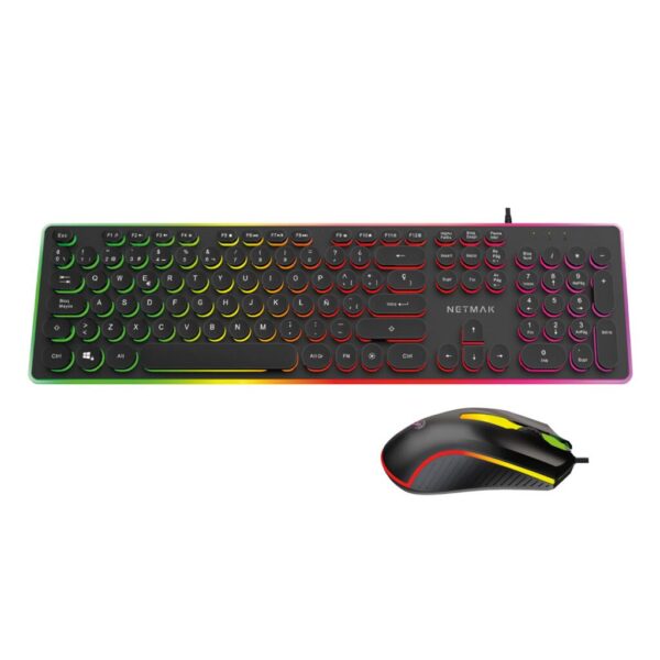 Kit GAMER Teclado / Mouse Inalambrico  VORTEX Netmak