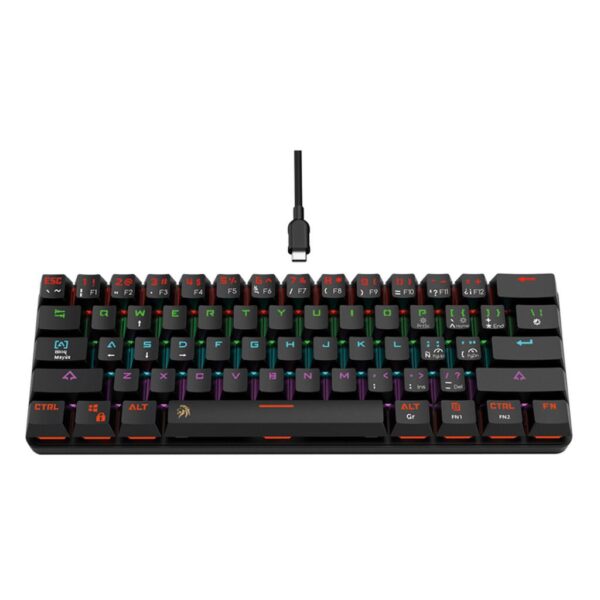 Teclado mecanico 60% blanco Marca Netmak
