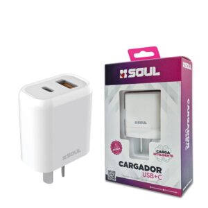 Cargador Viajero PD+ USB QC S/Cable