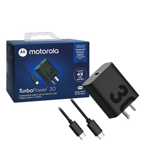 Cargador Motorola Turbo Power 30W ( IN BOX )100% ORIGINAL
