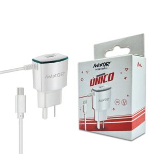 Cargador Rapido 2.1A 1USB C/ Cable Micro MIXOR