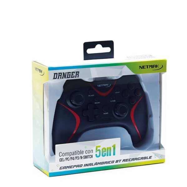Joystick 5 EN 1 CELU/ PC / PS3 /PS4 / N-SWITCH  Netmak C7 SOPORTE CELU - Imagen 3