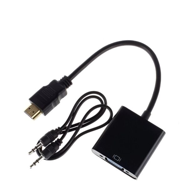 Conversor Hdmi A Vga + 3.5 Audio