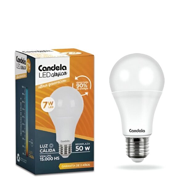 Lampara LED - 7W Calida - ( Equivale a50W )