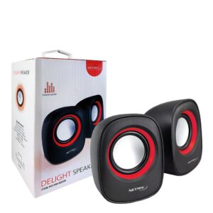 Parlante Potenciado 2.0 Pc Usb Rojo