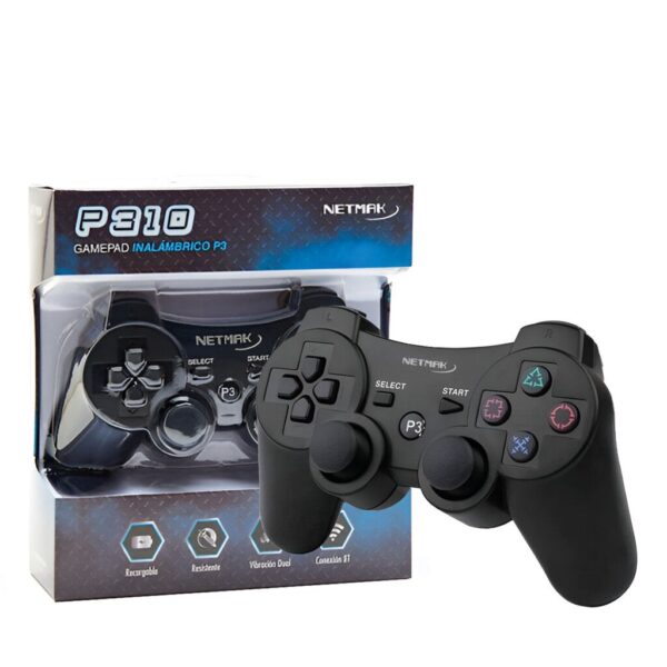 Joystick Ps3 / Bluetooth Black Netmak