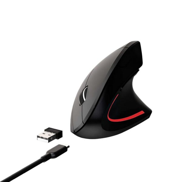Mouse Vertical Inalambrico Recargable netmak