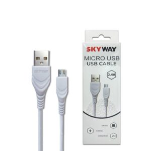 Cable Carga Rapida Micro Usb 2M 2.4A Marca Skyway