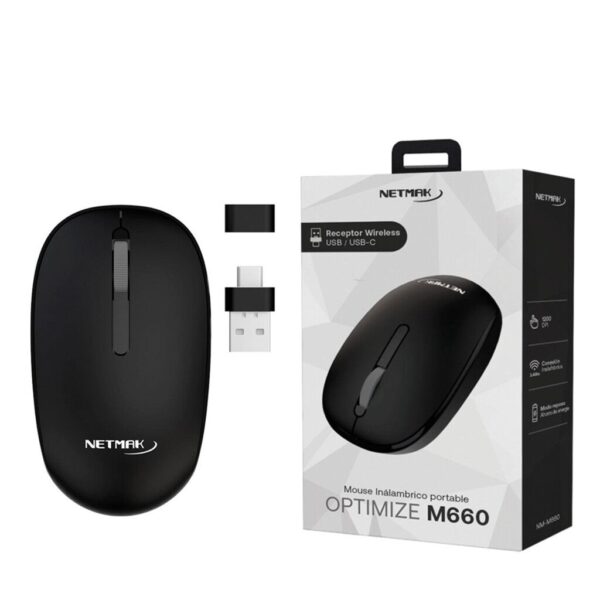 Mouse Inalámbrico 2,4Ghz - Receptor Nano USB / USB-C Mouse Inalámbrico 2,4Ghz - Receptor Nano USB / USB-C