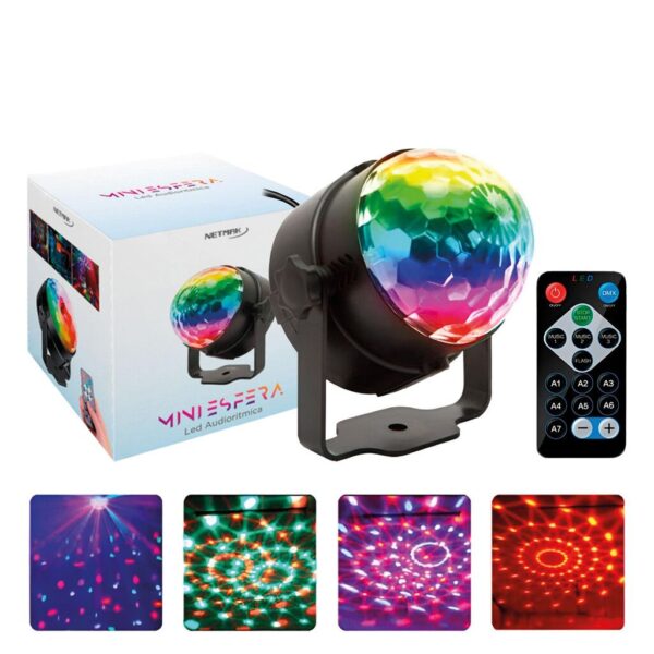 Esfera Magica con Luces Led Audiorítmica RGB Esfera Magica con Luces Led Audiorítmica RGB
