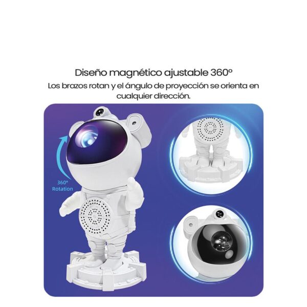 Velador Proyector Astronauta de Galaxia y Estrellas con Parlante BT Velador Proyector Astronauta de Galaxia y Estrellas con Parlante BT