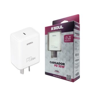 Cargador Viajero Fast Charge PD 35W S/Cable