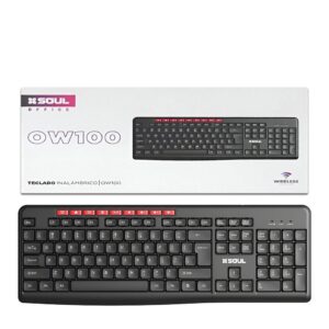 Teclado Inalambrico SOUL Office OW100 Negro