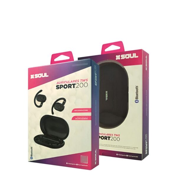 Auricular Sport Bluetooth 5.2 Air Conduction A200 Con Base - Imagen 2