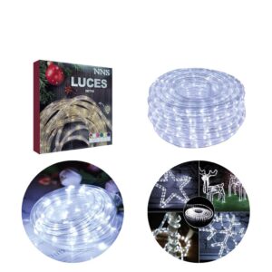 Manguera LED Blanca 5MTS Ancha Apta Exterior 220V / Control de efectos
