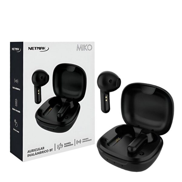 Earbuds Bluetooth C/ Base De Carga TWS Touch Netmak