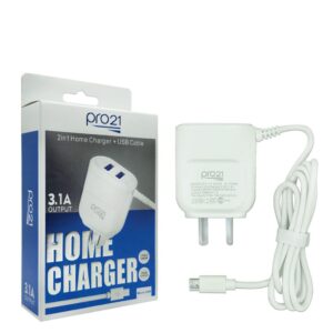 Cargador Ultra Rapido 3.1A + 2Usb Pro21