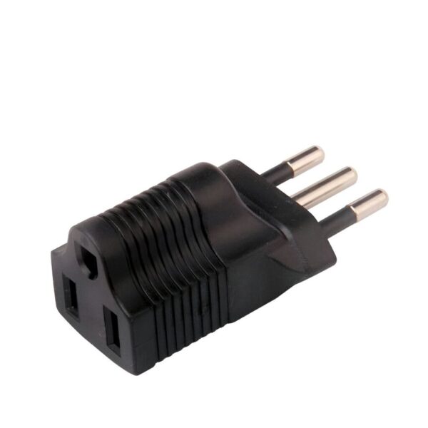 Adaptador Chileno 220V Tres Pata Redonda A Tres Plana