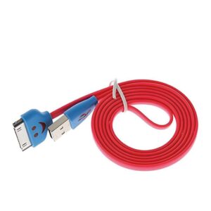 Cable Ipod / Iphone 1 a 4  Plano Carita Luminosa Colores Varios