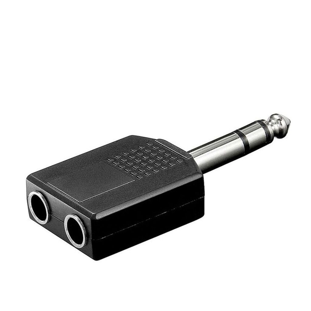 Ficha  Adaptador 3.5 Mm Macho A 2X 3.5 Mm Hembra Netmak