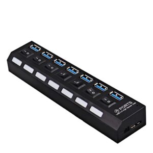 Hub Usb 7 Puertos Usb 2.0 Con Entrada Para Fuente 5V