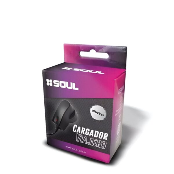 Cargador Viajero Para Gps 220V Soul 1A (Mini Usb)