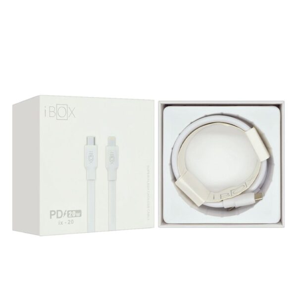 Cable iPhone 20W (C to Lightning) 1 Metro iBOX Calidad Superior - Imagen 2