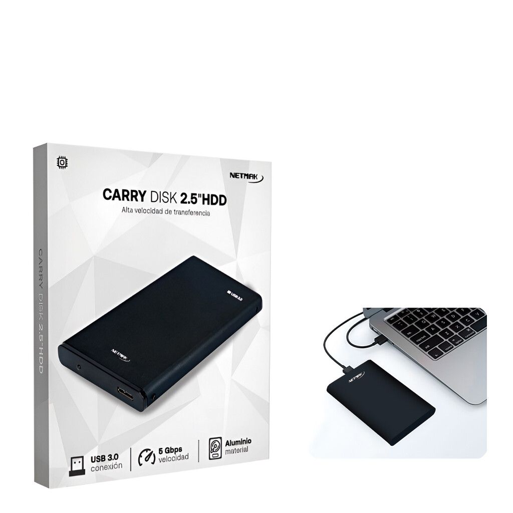 Carry Disk Externo Aluminio Sata 2,5'' Usb 3.0