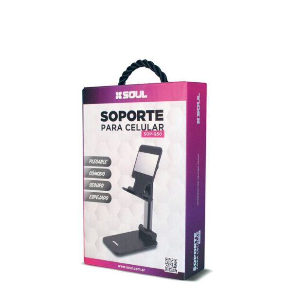 Soporte escritorio plegable c/ espejo Q50 - Imagen 2