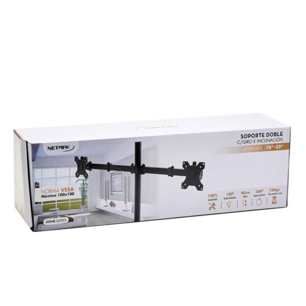 Soporte Doble Monitor LED 10'' a 32'' - Imagen 2