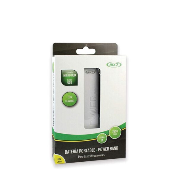 Power Bank MX7 2600Ma 1USB - 1A -