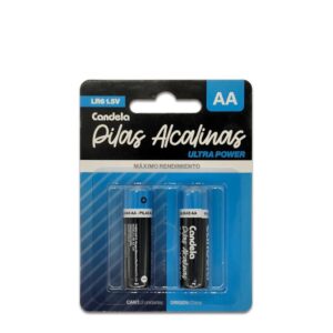 Pila Alcalina AA X2 CANDELA (Precio X2 Unidades)