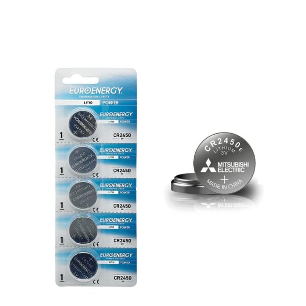 Pila Lithio Euroenergy Cr 2450 X5 (Precio Por Unidad)