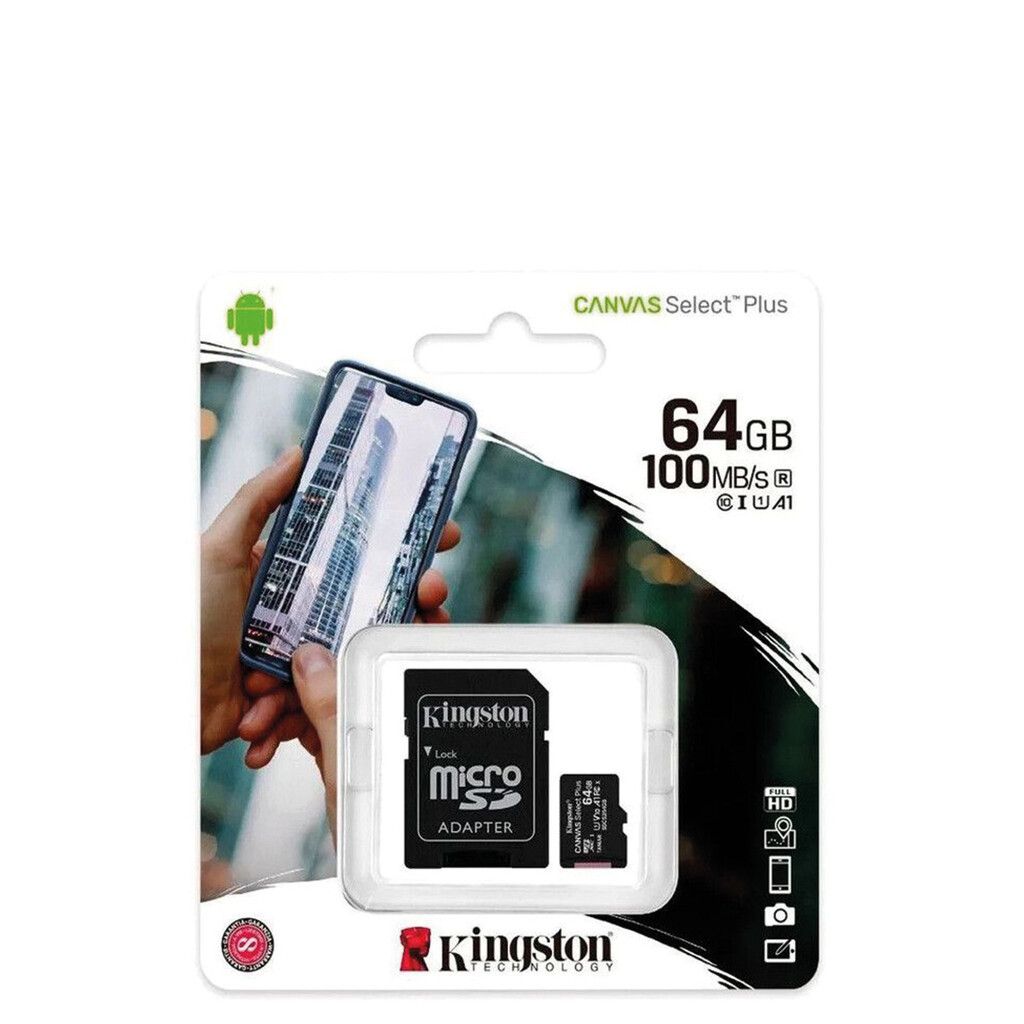 Memoria Micro Sd Kingston 64Gb C10 Canvas Select 100Mb