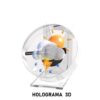 Ventilador Proyector Holograma 3D / sonido 9Cm 1 Aspa 10wts  Giro 360° MSD