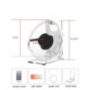 Ventilador Proyector Holograma 3D / sonido 9Cm 1 Aspa 10wts  Giro 360° MSD