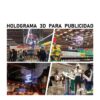 Ventilador Proyector Holograma 3D 42Cm Res. 1024X800 2 Aspas 24wts  Giro 360° New APP WIfi