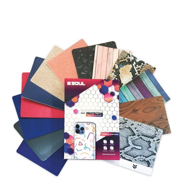 Filmina Hidrogel SOUL-DISEÑO Back Cover **surtidos** (PACK x50) Precio unitario