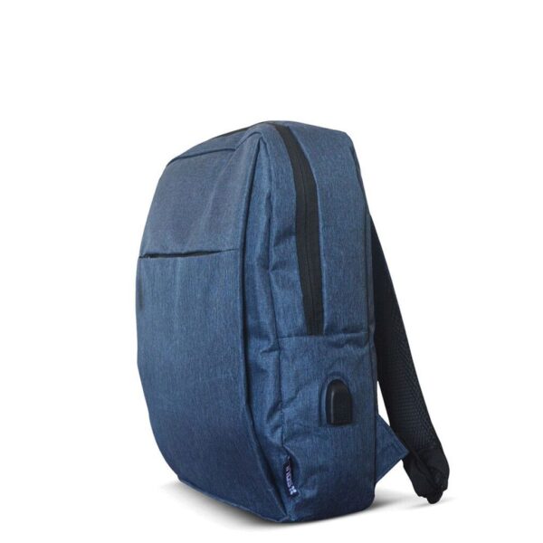 MOCHILA SOUL S01 NOTEBOOK 15.6'' NEGRO/AZUL/GRIS CON USB - Imagen 2