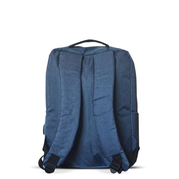 MOCHILA SOUL S01 NOTEBOOK 15.6'' NEGRO/AZUL/GRIS CON USB - Imagen 4