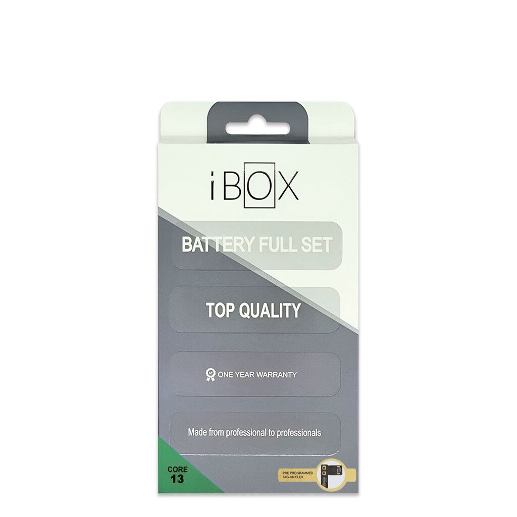 Batería iPhone 13 Core Prog Tag on Flex iBOX Calidad Superior