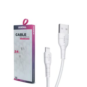Cable Classic iPhone 2.4A Marca SOUL